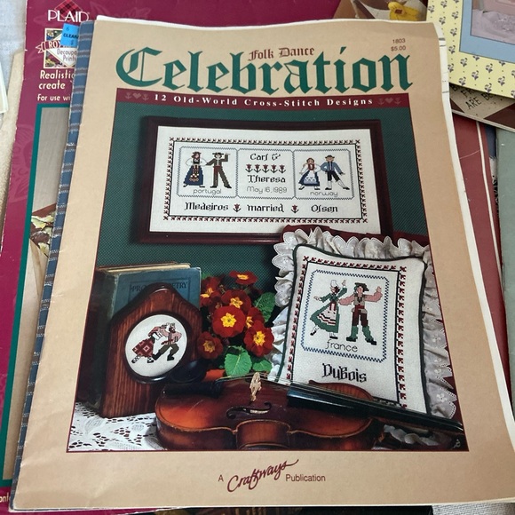 80s Country Folk Art craft instructions patterns Magazines Halloween Nautical - Picture 2 of 16